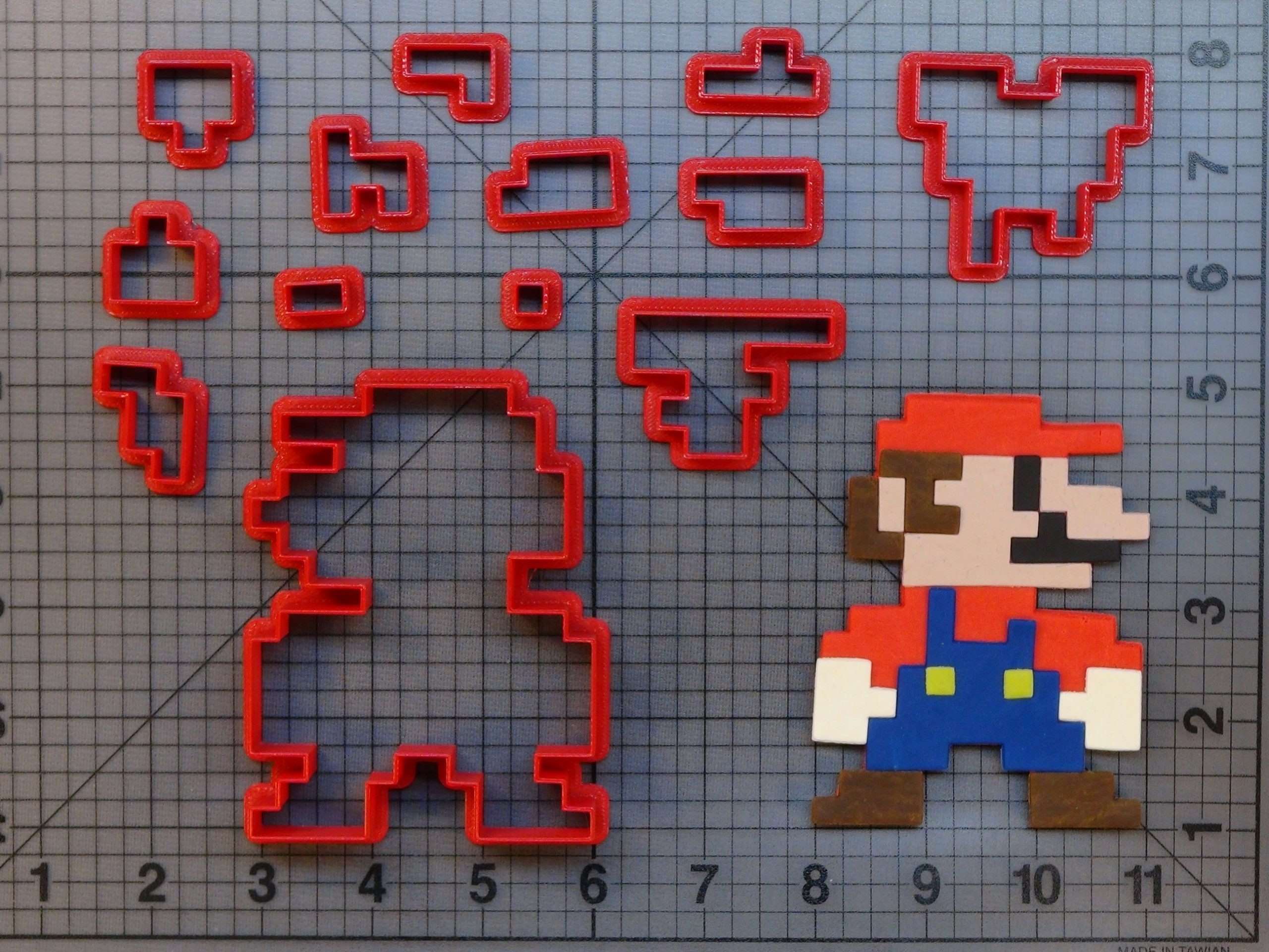 Super Mario 8 Bit Mario 266 B191 Cookie Cutter Set Jb Cookie Cutters