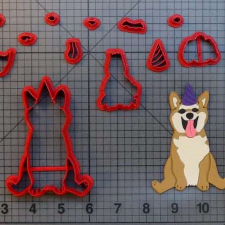 Birthday Dog - Shiba Inu 266-B399 Cookie Cutter Set