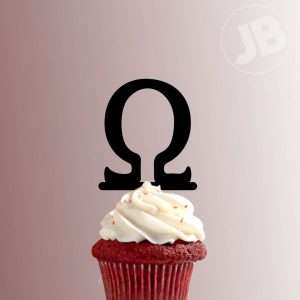 Greek Alphabet Omega 228-073 Cupcake Topper
