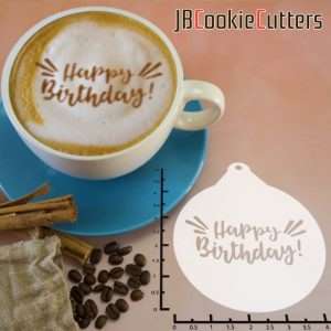 Happy Birthday 263-148 Latte Art Stencil