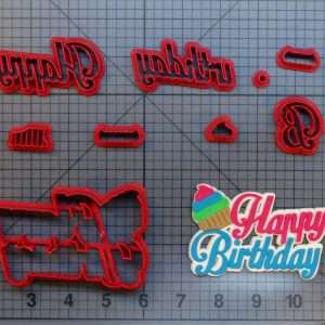 Happy Birthday 266-B403 Cookie Cutter Set