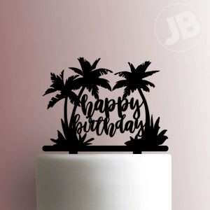 Happy Birthday Palm Trees 225-708 Cake Topper