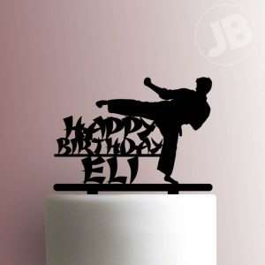 Custom Karate Happy Birthday 225-757 Cake Topper