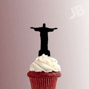Rio de Janeiro Christ the Redeemer 228-152 Cupcake Topper