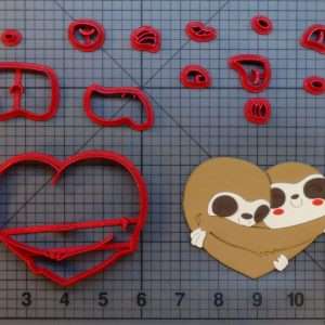 Sloth Heart 266-C032 Cookie Cutter Set