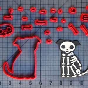 Skeleton Dog 266-C268 Cookie Cutter Set