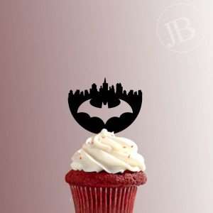 Batman Gotham City Skyline 228-197 Cupcake Topper