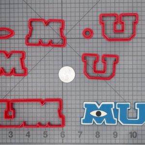 Monsters Inc - Monsters University Initials 266-C844 Cookie Cutter Set