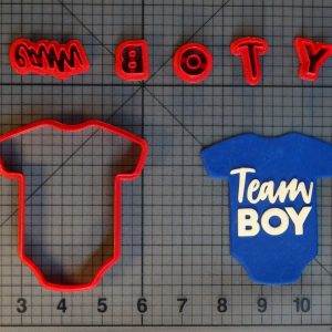 Team Boy Baby Bodysuit 266-C639 Cookie Cutter Set