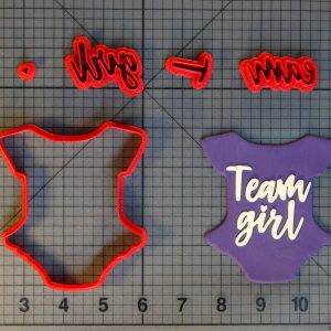 Team Girl Baby Bodysuit 266-C641 Cookie Cutter Set