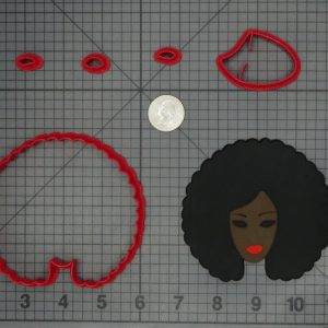 Afro Woman 266-C947 Cookie Cutter Set