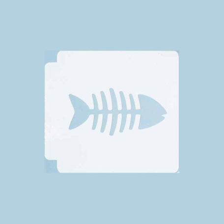 Fish Skeleton 783-B944 Stencil Silhouette