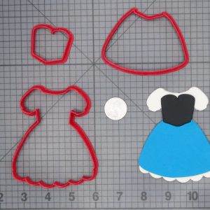 Little Mermaid - Ariel Chibi Human Dress 266-C883 Cookie Cutter Set