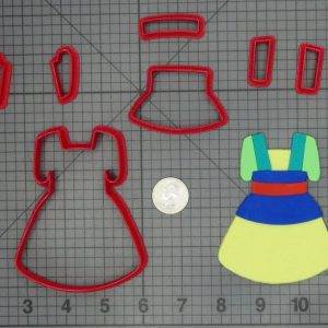 Mulan Chibi Errand Dress 266-C894 Cookie Cutter Set