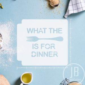 What the fork is for dinner 783-B522 Stencil