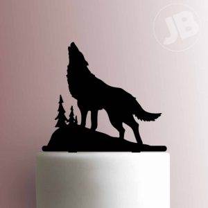 Wolf Howling 225-868 Cake Topper