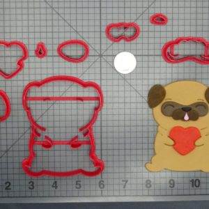 Dog - Pug with Heart Body 266-D398 Cookie Cutter Set