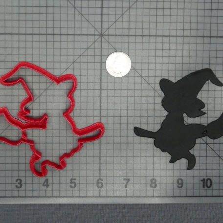 Halloween - Witch On Broom 266-D871 Cookie Cutter Silhouette