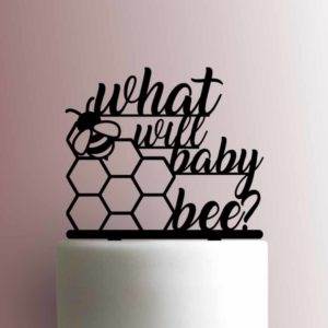 Gender Reveal - What Will Baby Bee 225-973 Cake Topper