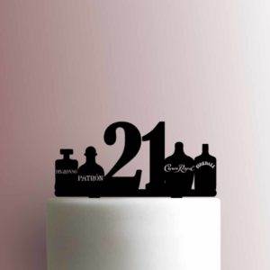 Twenty First 21st Birthday Bottles 225-966 Cake Topper