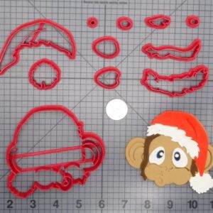 Christmas - Monkey Head 266-E344 Cookie Cutter Set