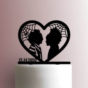 Custom Wedding Beetlejuice and Lydia 225-A105 Cake Topper