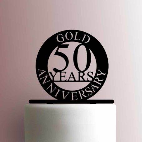 Gold Anniversary 225-A113 Cake Topper