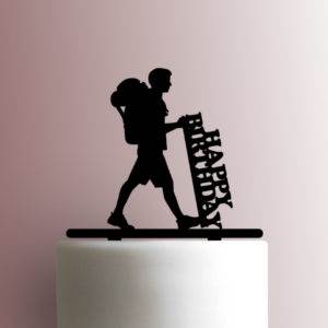 Hiker Happy Birthday 225-A094 Cake Topper