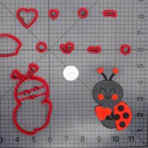 Lady Bug with Heart 266-E582 Cookie Cutter Set