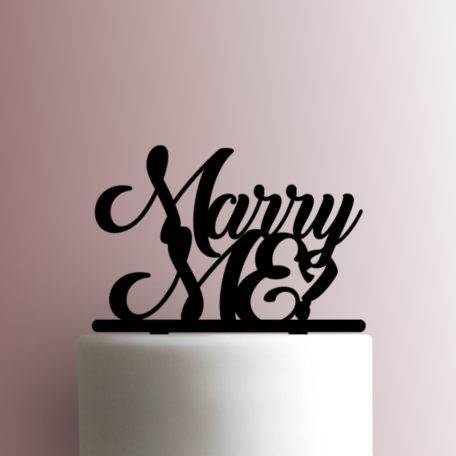 Marry Me Proposal 225-A220 Cake Topper