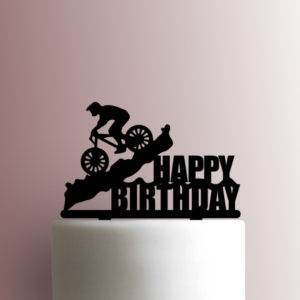 Mountain Bike Happy Birthday 225-A097 Cake Topper