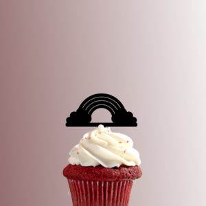 Rainbow and Clouds 228-326 Cupcake Topper