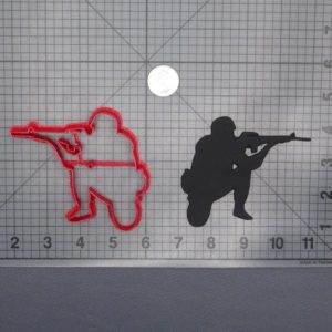 Soldier Aiming 266-D801 Cookie Cutter