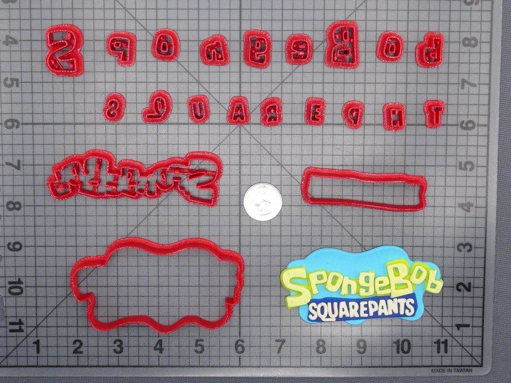Spongebob Squarepants Logo 266 E149 Cookie Cutter Set Jb Cookie Cutters