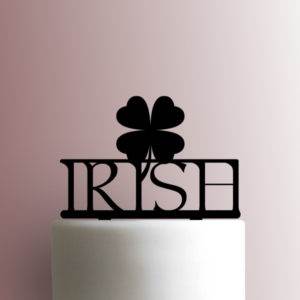 St Patricks Day - Irish Four Leaf Clover Shamrock 225-A225 Cake Topper