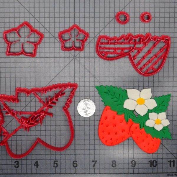 Strawberry Chocolate Cookie Cutter Set | JB Cookie Cutters