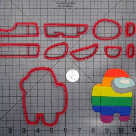 Among Us - Crewmate Rainbow 266-E804 Cookie Cutter Set