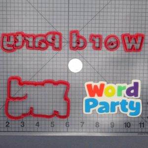 Word Party Logo 266-E464 Cookie Cutter Set