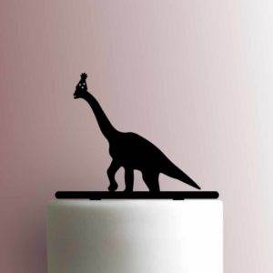 Brachiosaurus Dinosaur with Party Hat 225-A330 Cake Topper