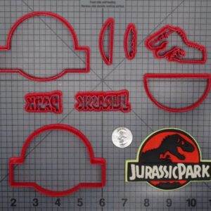 Jurassic Park Logo 266-E918 Cookie Cutter Set