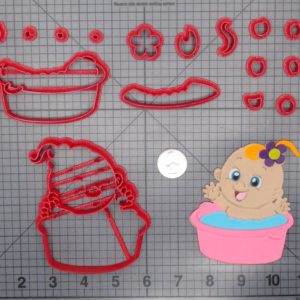 Baby Girl in Bath 266-E966 Cookie Cutter Set