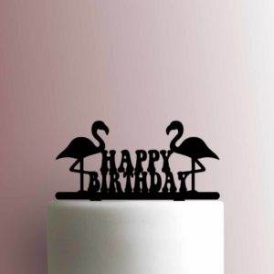 Flamingo Happy Birthday 225-A351 Cake Topper
