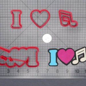 I Love Music 266-F013 Cookie Cutter Set