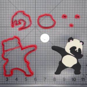 Panda Dabbing 266-E699 Cookie Cutter Set