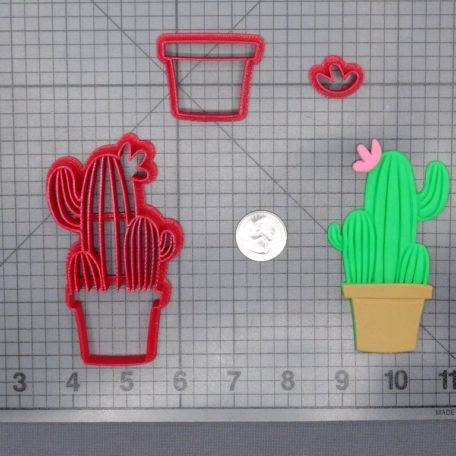 Cactus Potted Plant 266-F149 Cookie Cutter Set