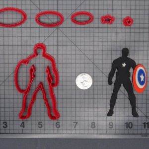 Captain America Body 266-F450 Cookie Cutter Set