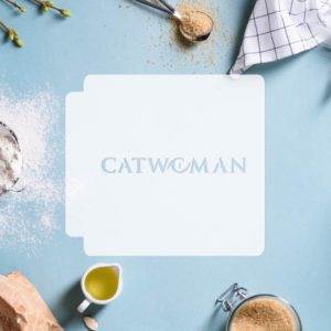 Cat Woman Logo 783-E008 Stencil