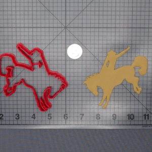 Cowboy Riding Horse 266-F283 Cookie Cutter