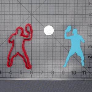 Disc Golf Frisbee Player 266-F285 Cookie Cutter Silhouette