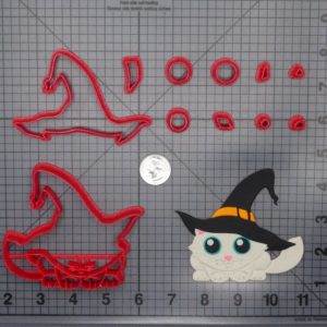 Halloween - Cat in Witches Hat 266-F511 Cookie Cutter Set
